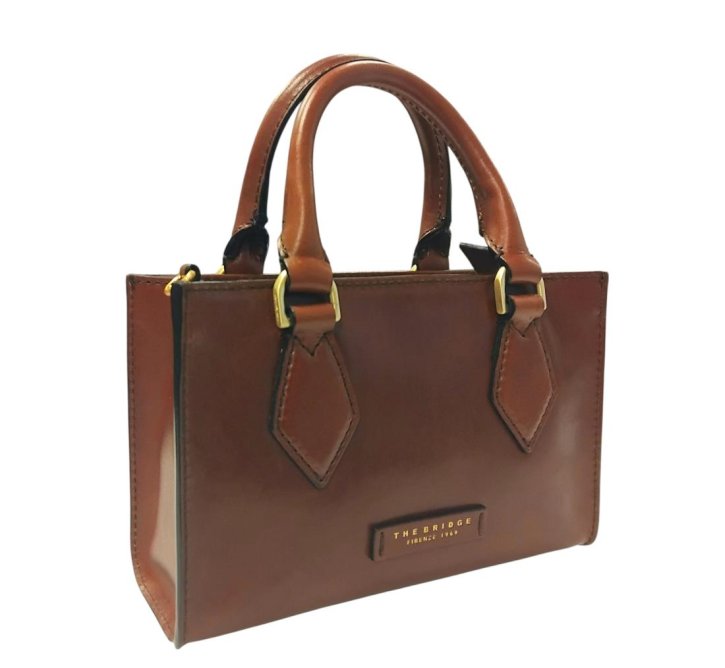 the bridge Handtasche Rindleder braun